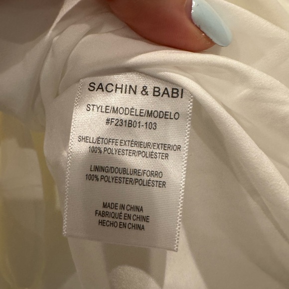 Sachin & Babi Audra ivory embroidered floral midi dress - Picture 6 of 9